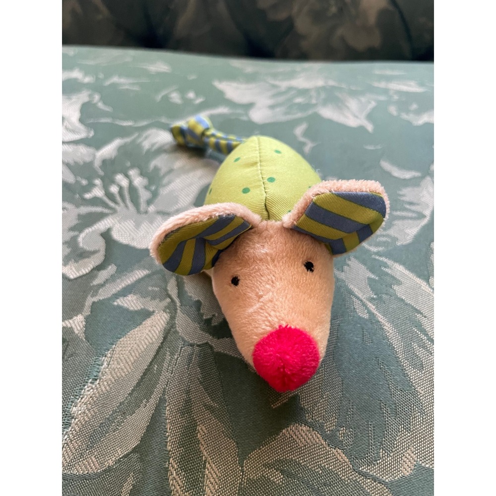 Sigikid Play Q Activity Mouse Rattle Sensory Plush Toy Made in Germany 49134
